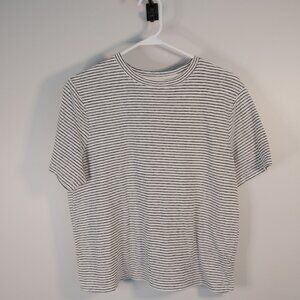 Woman's stripped slouchy shirt